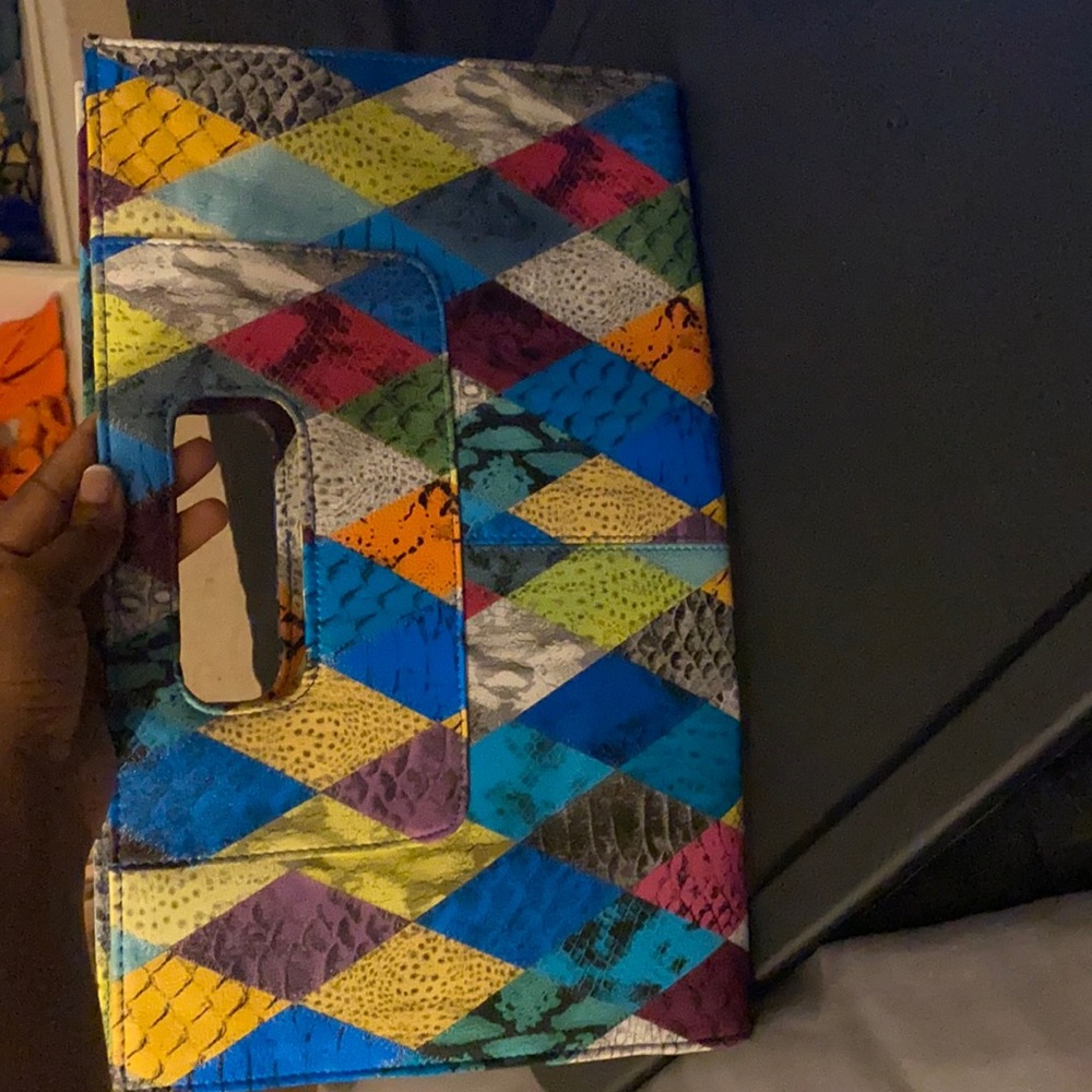 Snakeskin Print clutch